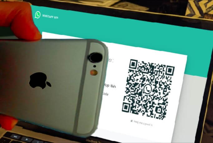 How to scan WhatsApp QR code with the front camera?