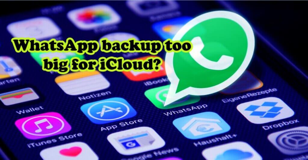 Why WhatsApp backup too big for iCloud?